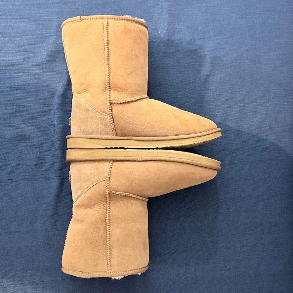 Australia Luxe Collective Mens Cozy Short Boot 11 Chestnut Sheepskin Shearling